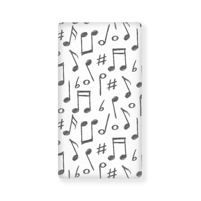 Notas musicales ajustadas cuna notas musicales impresión cuna bebé ajuste cuna estándar y tapete... Foto 1 de 4