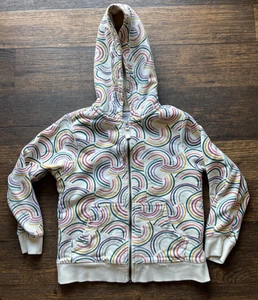 Kid's Hanna Andersson Hoodie Multicolor Geometric 6-7 Fleece Colorful Casual - Picture 1 of 13