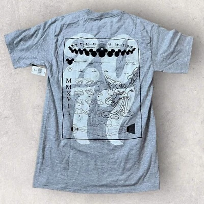 Camisa Parques Disney Para Hombres Pequeña Gris Mickey Mouse Magic Dibujos Animados Epcot Planet 2017 Foto 1 de 4