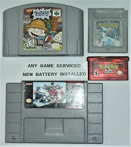 POKEMON Gold, Silver, Etc. Gameboy Advance & More BATTERY REPLACEMENT SERVICE - Picture 1 of 3