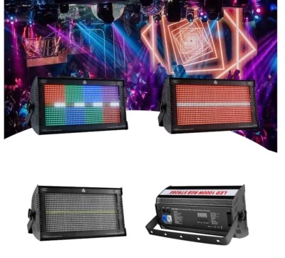 4pack 1000W led strobe RGBW 8+8 segment Flash events DJ Club KTV stage lighting - Image 1 of 4