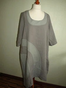 NOOK Lagenlook leinen Kleid in stein Gr3 Neu - Bild 1 von 1