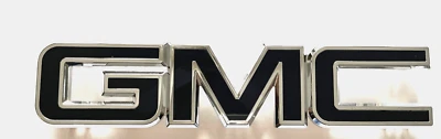 Front Grille Emblem Chrome Black for 2015-2019 GMC Sierra 1500 2500HD 3500HD - Image 1 of 2