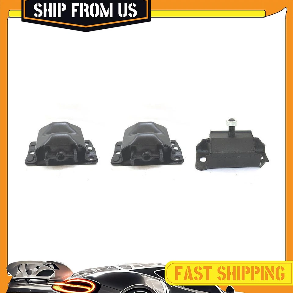 DEA EngineTrans Mount Set of 3 ATMT For Chevrolet Express 1500 1996-2002 RWD - Image 1 of 4