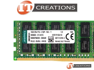 KINGSTON 16GB PC4-2133P-R DDR4 REGISTERED ECC 2RX4 MEMORY RDIMM KVR21R15D4-16I - Picture 1 of 2