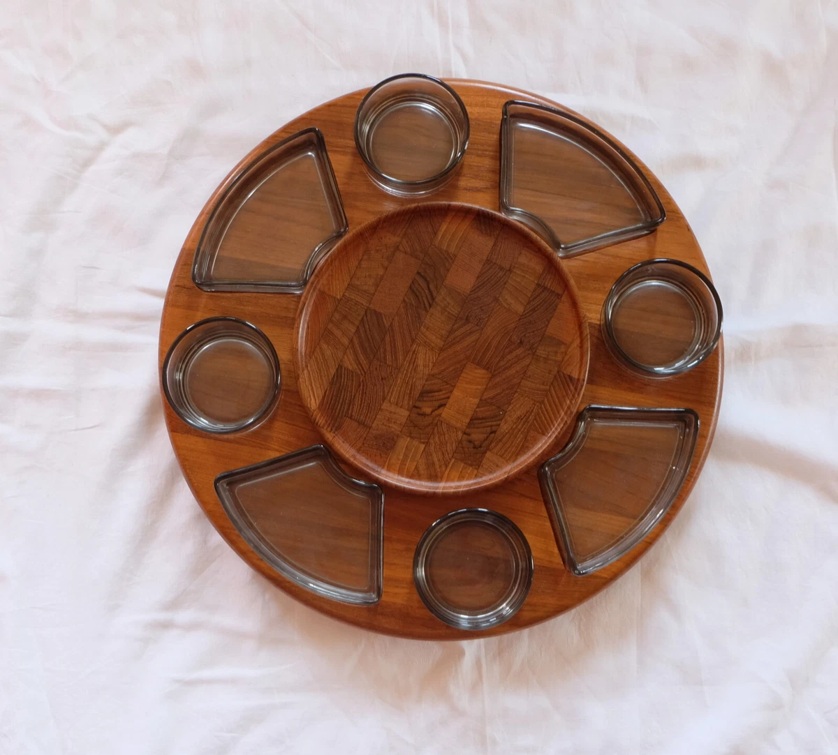 Drehbrett Lazy Susan Rund Rundholzwirbel Servierpizza Kuchen 60 Cm