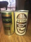2 Otto’s straight steel beer cans (empty)