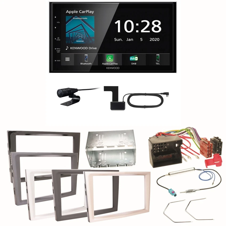 Kenwood DMX5020DABS CarPlay Einbauset für Opel Astra H Corsa D Zafira B Antara - Bild 1 von 1