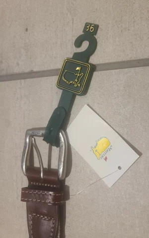 2022 MASTERS GREEN BELT~LEATHER/SUDE &EMBOSSED~SIZE 36~AUGUSTA NATIONAL FLAG~ Cover