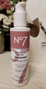 No7 Restore & Renew Dual Action Cleansing Lotion 200ml/6.7fl.oz. New- No Box - Picture 1 of 2