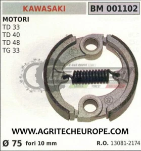 13081-2174 FRIZIONE COMPLETA MOTORE KAWASAKI TD33 TD40 TD48 TG33 Ø75 - Picture 1 of 1