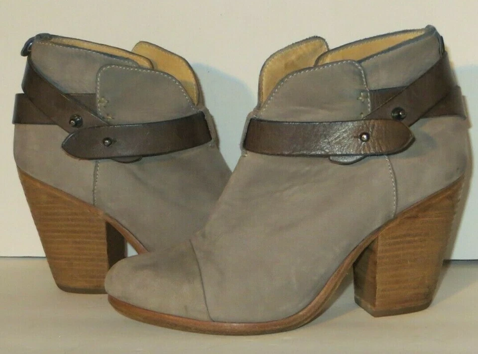 Botines RAG & BONE Gris Cuero Nobuck Talla 37 EU 6 EE. UU. Foto 1 de 4