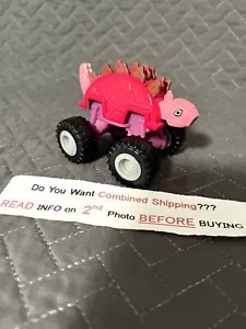 Blaze And The Monster Machines Pink Rot Stegosaurus Truck Die Cast 2014 Mattel - Bild 1 von 8