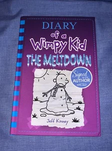 Diary Of A Whimpy Kid 13 The Meltdown Signed By Author Kinney - Imagen 1 de 5