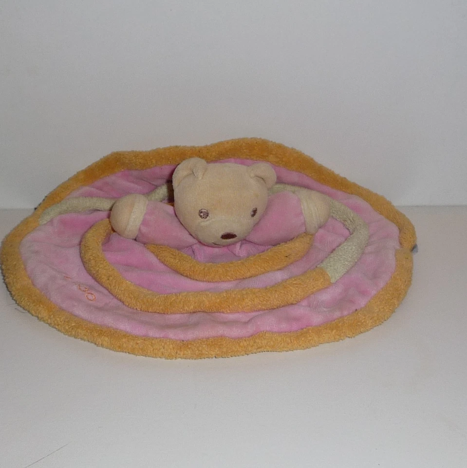 Kuscheltuch Bär Kaloo - Rose - Orange - Bild 1 von 1