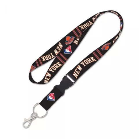 NEW YORK KNICKS CITY EDITION LANYARD KEYCHAIN DETACHABLE BUCKLE NBA LICENSED Cover