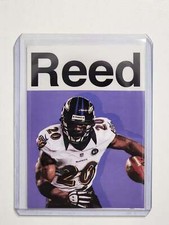 Ed Reed Artist Signed Football Art Card 1/10