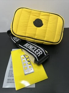 MONCLER Genius Yellow Black Nylon Fanny Pack Waist Bag New With Tags - Picture 1 of 14