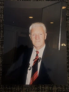 Fotografia firmata Bill Foulkes Manchester United FC autografo calcio - Foto 1 di 3