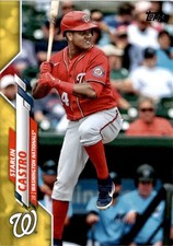 2020 Topps Update YELLOW #U-5 Starlin Castro - Washington Nationals (BB3)