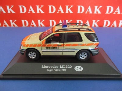 Die cast 1/43 Modellino Auto Police Polizei Mercedes ML 320 Switzerland 2002 - Immagine 1 di 3