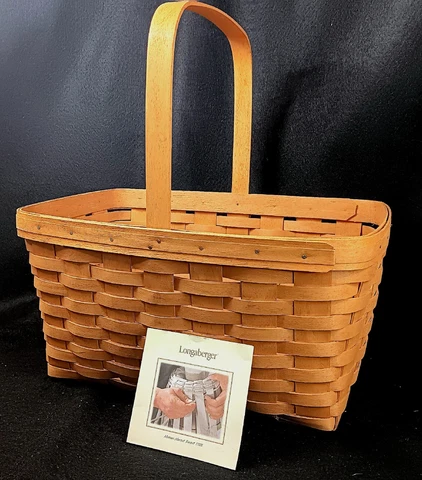 Longaberger Basket 1994 Medium Market Basket 17818 Clean SHIPS FREE! Cover