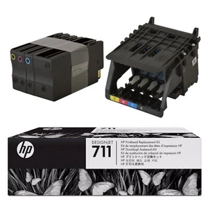 HP 711 | Printhead Replacement Kit | Black | Cyan |Magenta | Yellow | C1Q10A OEM - Picture 1 of 12