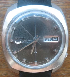 Vintage Seiko 5 Automatic - 21 Jewels - Day/Date - 6119-7080 - Picture 1 of 16