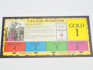 GW TALISMAN DUNGEON OF DOOM CHAOSKRIEGER CHARAKTERKARTE. Grün 1474 - Bild 1 von 1