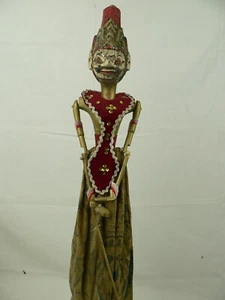 Wayang Golek Indonesien Stabpuppe Puppe antik Asien Marionette Holzpupppe - Bild 1 von 11