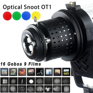 Focalized Optical Snoot Conical Condenser Snoot Bowens Mount With 16 Gobos