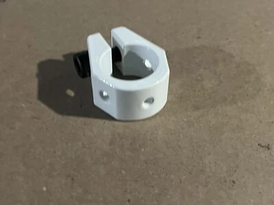 🍀NEW ODYSSEY STYLE 1” OLD SCHOOL BMX SEAT CLAMP WHITE 87-89 GT PERFORMER HARO - Image 1 of 4