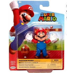Super Mario Raccoon Mario With Super Leaf 10cm Action Figure - Imagen 1 de 8