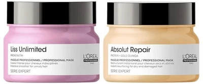 L’Oréal Liss Unlimited Hair Mask & Absolut Repair Hair Mask 250Gm Each - Image 1 of 4