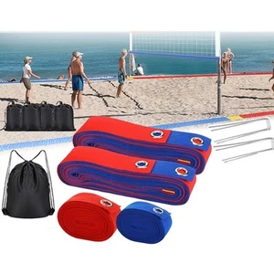 For Outdoor Volleyball Markers with Adjustable Lines for Easy Field Setup - Picture 1 of 36