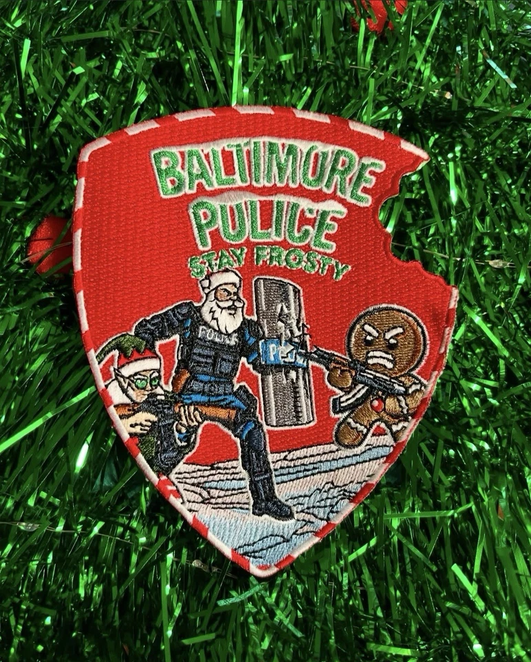 Рождественская нашивка полиции Балтимора Сити - Изображение 1 из 1