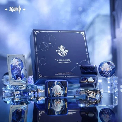 Auricolari Bluetooth wireless Genshin Impact Furina ufficiali miHoYo confezione regalo set - Immagine 1 di 4