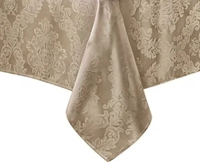 Elrene Home Fashions Poinsettia Elegance Jacquard Holiday Tablecloth, 60 X 84 Ob - Image 1 of 2