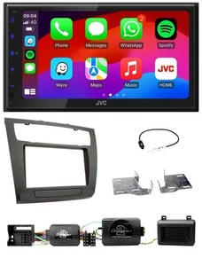 JVC Bluetooth USB Lenkrad 2DIN DAB Autoradio für BMW 1er PDC aut. Klima E87/E88/ - Bild 1 von 12