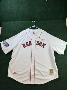 Boston Red Sox David Ortiz Mitchell & Ness White 2004 MLB Authentic Jersey 4XL - Picture 1 of 11