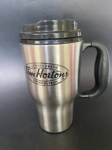 Tim Hortons Stainless Steel Metal Thermos Travel Mug Coffee Tea - Imagen 1 de 4