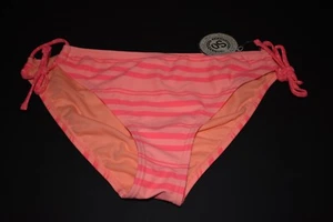 Neu SO Junior Bikinihose, L Large, orange mit rosa Streifen - Bild 1 von 10
