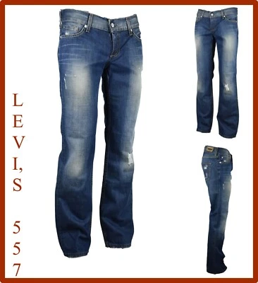 Levi's 557 Jeans Levis Women Low Rise Ripped Bootcut Vintage W31 W32 - Image 1 of 4