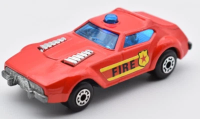 Matchbox Superfast #64 Fire Chief Car red body. England Base - Image 1 of 4
