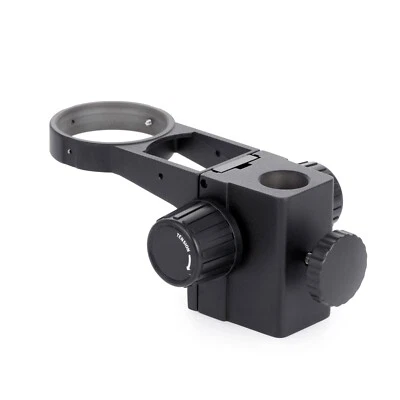 AMSCOPE Stereo Microscope Focus Block w 76mm Collar, 32mm Tube Mount, Lamp Slot in Black