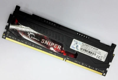 G.SKILL 8GB DDR3 2400 Desktop DIMM RAM  SNIPER F3-2400C11S-8GSR PC3-19200 240pin - Image 1 of 4