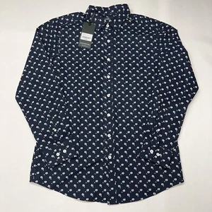 Nueva Camisa Rodd & Gunn Para Hombre Azul Mediana Con Botones Manga Larga Calce Deportivo Clendon - Imagen 1 de 18