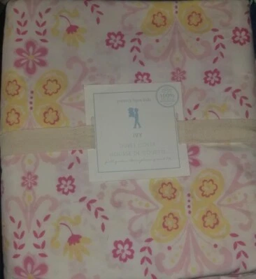 Nueva Funda Nórdica Pottery Barn Kids Completa/Queen ROSA Hiedra MARIPOSA DAMASCO FLORAL  Foto 1 de 3