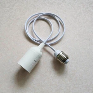 Lampenfassung E27 Auf E27 Light Socket Extender Cord Erweiterung Adapter Kabel - Bild 1 von 13