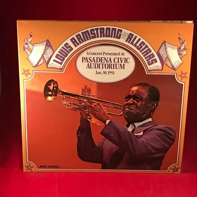 LOUIS ARMSTRONG A Concert At Pasadena Civic Auditorium 1973 Double Vinyl LP EXCE - Image 1 of 4